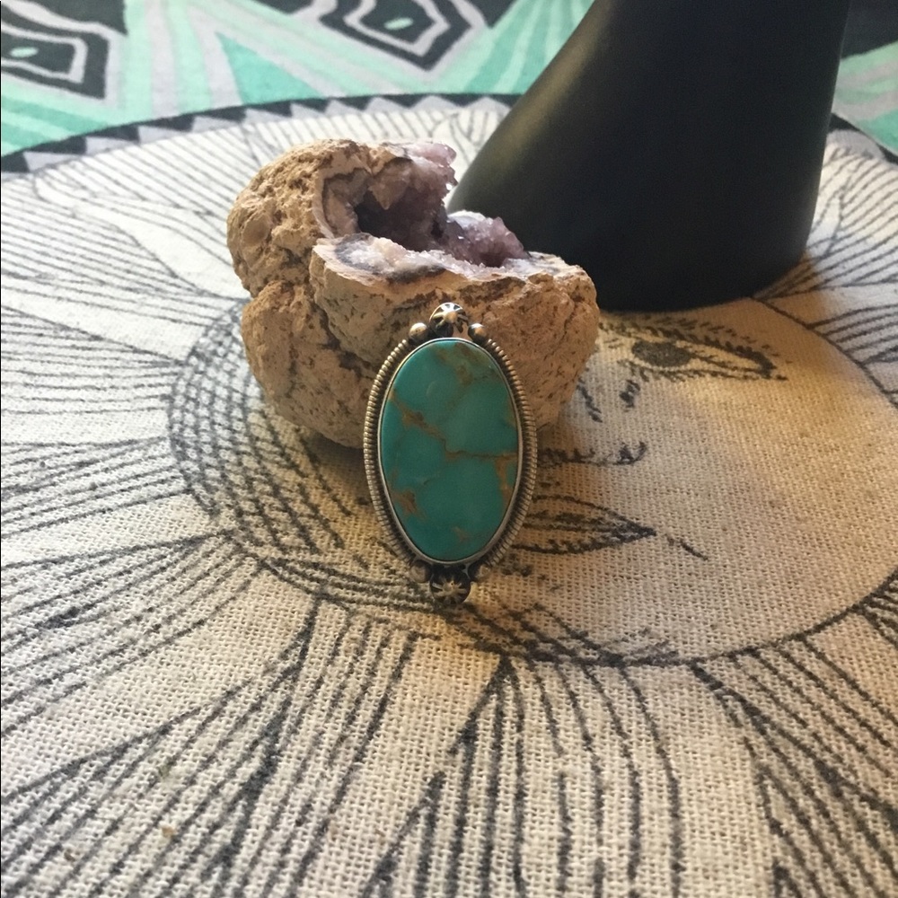 Sterling silver turquoise ring Size 6